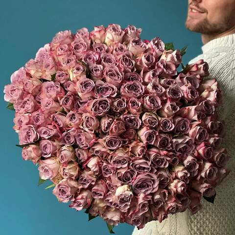 Photo of 101 lavender roses «Memory lane»