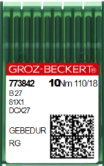 Фото: Голка швейна промислова для оверлока Groz Beckert B27/DC*27 №110 GEBEDUR