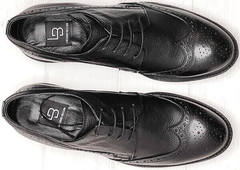 Вечерние туфли классика мужские Luciano Bellini C3801 Black.