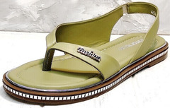 Модные босоножки сандалии женские кожаные Evromoda 454-411 Olive.