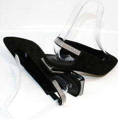 Черные туфли босоножки Kluchini 5183 Black.