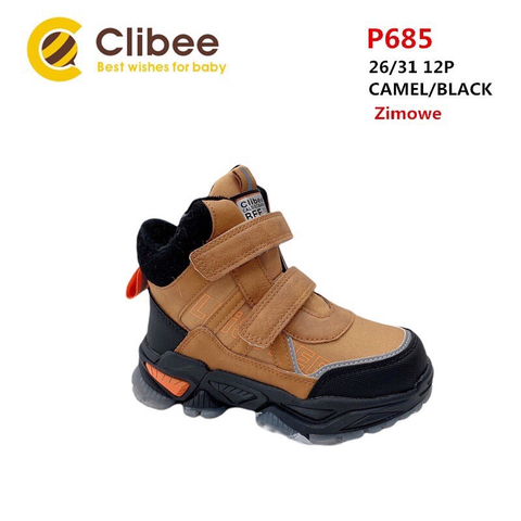 Clibee (зима) P685 Camel/Black 26-31