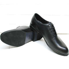 Мужские кожаные туфли на выпускной Ikoc 063-1 ClassicBlack.