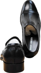 Классические кожаные туфли жениха RossiniRoberto-2YR1165-BlackLeather.