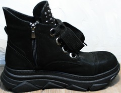 Ботинки в спортивном стиле женские Rifellini Rovigo 525 Black.