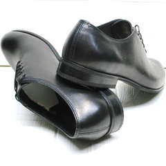 Кожаные туфли мужские классика Ikoc 063-1 ClassicBlack.