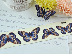 Метелики для вирізання 4 шт блакитно-білі №46