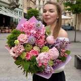 Photo of Fluffy delicate bouquet with hydrangea and peonies «Dearest Heart»