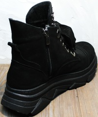 Женские ботинки на шнурках осень Rifellini Rovigo 525 Black.