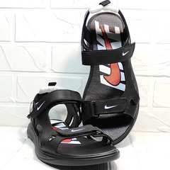 Мужские сандали босоножки черные Nike 40-3 Leather Black.