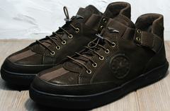Спортивные туфли мужские осенние Luciano Bellini 71748 Brown