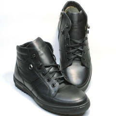 Мужские зимние ботинки с мехом Ikoc 1608-1 Sport Black .