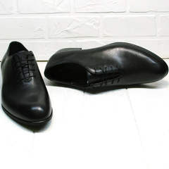 Черные туфли мужские оксфорд Ikoc 063-1 ClassicBlack.