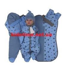 Набор одежды для новорожденного в роддом Звездочка голубой