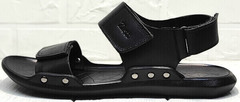Летние босоножки мужские сандалии из натуральной кожи Zlett 7083 Black.