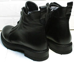 Ботинки демисезонные женские кожа Tina Shoes 292-01 Black.