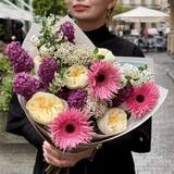 Photo of Delicate bouquet with pink gerberas «Sweet Embrace»