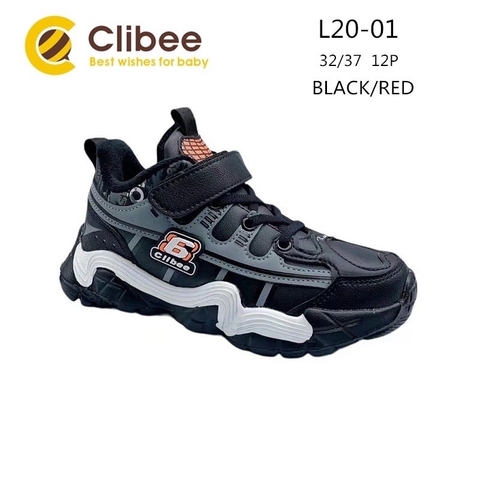 Clibee L20-01 Black/Red 32-37