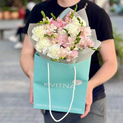 Photo of Aromatic bouquet with freesias «Fragrant Morning»