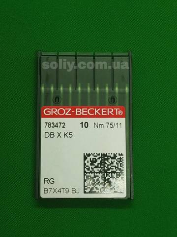 Groz Beckert DB*К5 универсальные иглы для промышленных вышивальных машин №75 | Soliy.com.ua