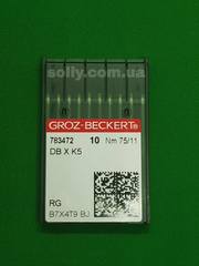 Фото: Groz Beckert DB*К5 універсальні голки для промислових вишивальних машин №75