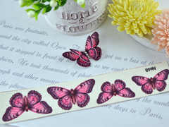Метелики для вирізання 4 шт рожеві №48