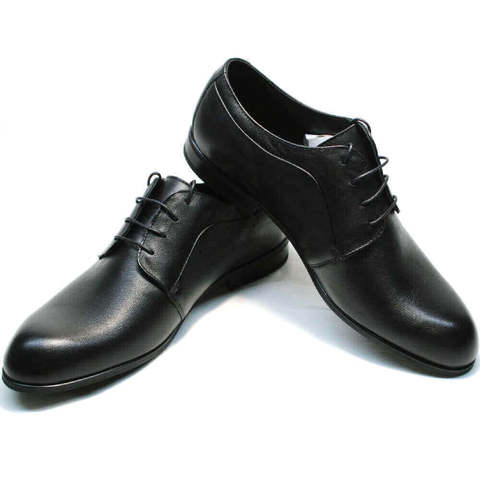 Черные туфли мужские классика Ikoc 060-1 ClassicBlack.