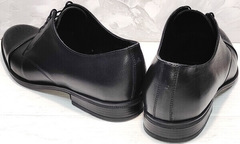 Повседневные туфли мужские кожа Ikoc 2249-1 Black Leather.