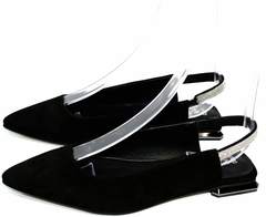 Босоножки на маленьком каблуке Kluchini 5183 Black.