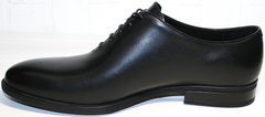 Мужские дорогие туфли Ikos 006-1 Black