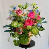 Photo of Luxurious composition with peonies and nigella «Colorful garden»