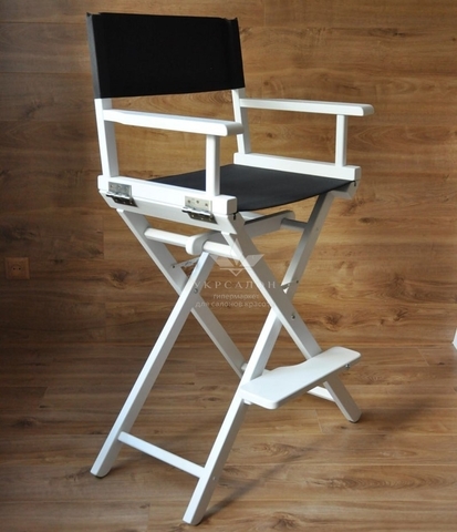 Складаний стілець для візажу Apolo 1 white