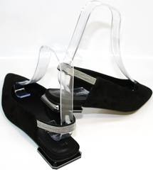 Летние женские туфлии Kluchini 5183 Black.