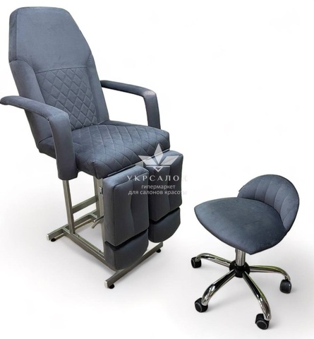 Педикюрне крісло Tertio зі стільчиком для педикюру Rior