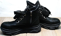 Модные женские ботинки на осень Rifellini Rovigo 525 Black.