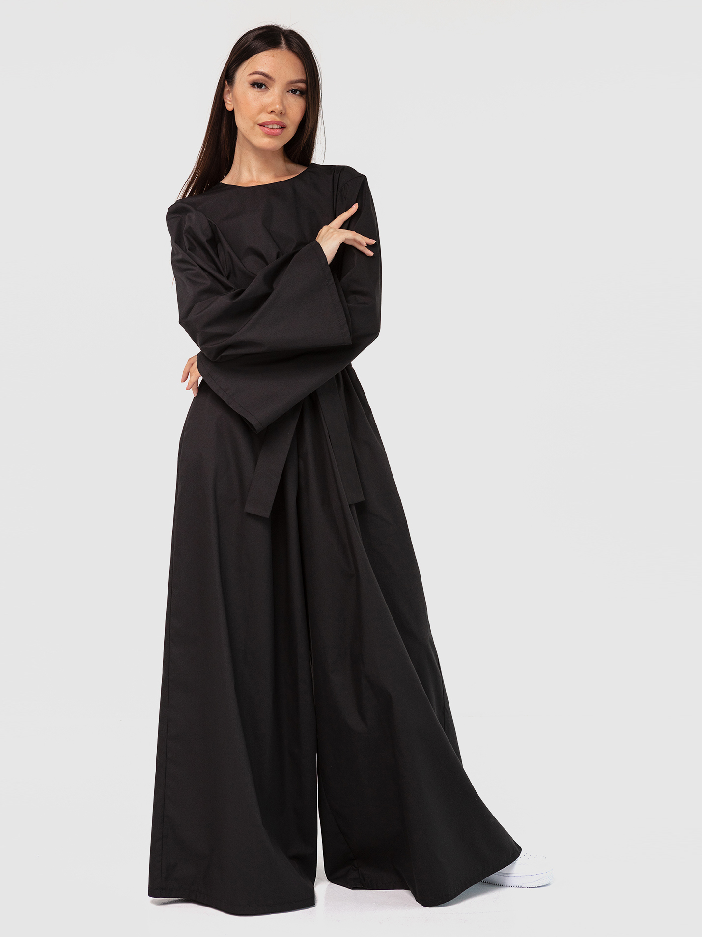 Комбинезон черный с открытой спинкой YOS от украинского бренда Your Own Style
