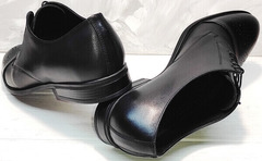Удобные мужские туфли дерби Ikoc 2249-1 Black Leather.
