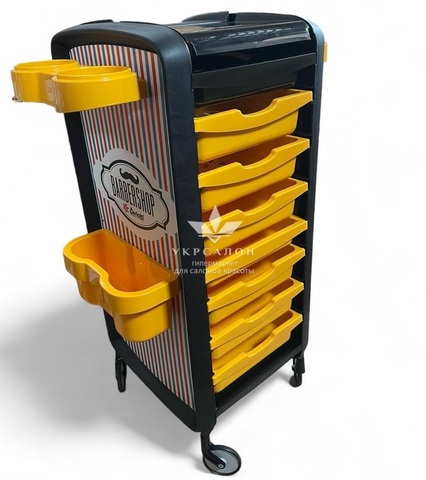 Перукарський візок Elogy Barber чорний/жовтий