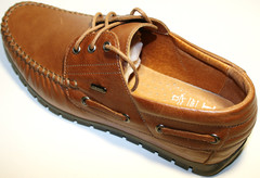 Кожаные туфли мокасины мужские Ikos 41 (26 см) размер