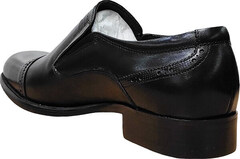 Модные мужские туфли классические RossiniRoberto-2YR1165-BlackLeather.