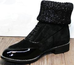 Женские стильные ботинки Kluchini 5161 k255 Black