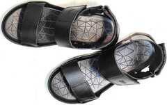 Открытые сандали босоножки кожа Zlett 7083 Black.