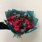 Photo of Red bouquet of peony roses Red Piano