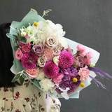 Photo of Bouquet «Pink embroidery»