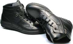 Зимние ботинки сникерсы мужские Ikoc 1608-1 Sport Black.