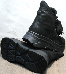 Стильные женские ботинки сникерсы осенние Rifellini Rovigo 525 Black.