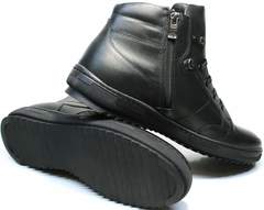Ботинки на толстой подошве мужские зимние Ikoc 1608-1 Sport Black.