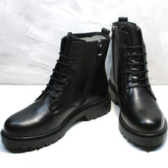 Женские демисезонные ботинки кожаные Misss Roy 252-01 Black Leather.