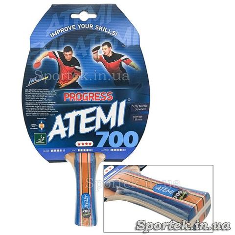 Ракетка для профессионалов настольного тенниса Atemi 700 Progress