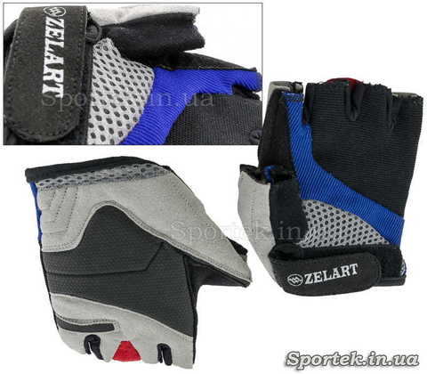 Перчатки для велоспорта и фитнеса с открытыми пальцами Zelard